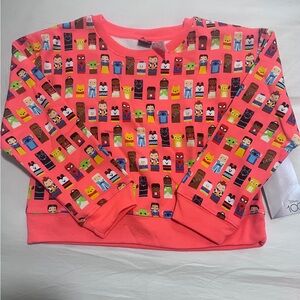 Disney Character Print Sweatshirt Kids Size 8